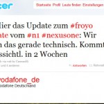 Google Nexus One erhält weiteres Update “FRF91″ und Froyo für Vodafone-Geräte in 2 Wochen