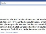 HP plant Teilrückerstattung für das TouchPad auch in Deutschland