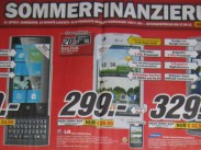 LG Optimus Black, Samsung Giorgio Armani Galaxy S und Dell Venue Pro zum Schnäppchenpreis bei Media Markt