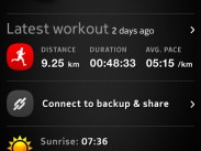 Sports Tracker für das Nokia N9 in Arbeit