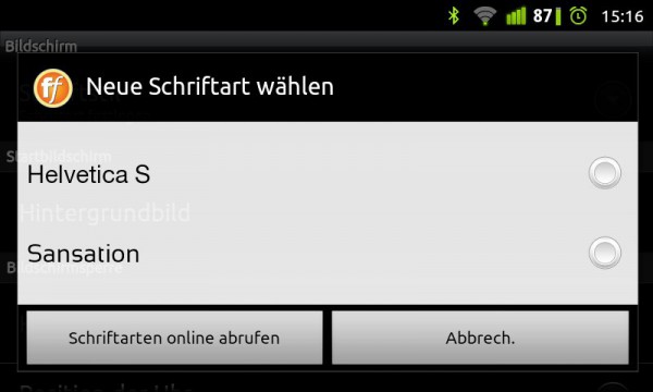 SGS2 Schriftarten