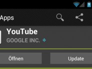 YouTube für Android mit verstecktem Update YouTube für Android mit verstecktem Update