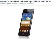 Samsung rollt das Android 4.0 Ice Cream Sandwich Update für das Galaxy S II aus Samsung rollt das Android 4.0 Ice Cream Sandwich Update für das Galaxy S II aus