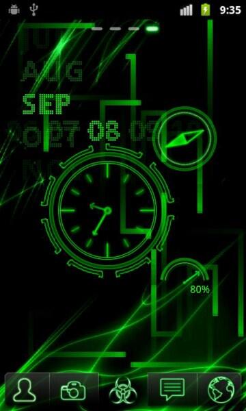 Neon Clock Live Wallpaper Fur Android