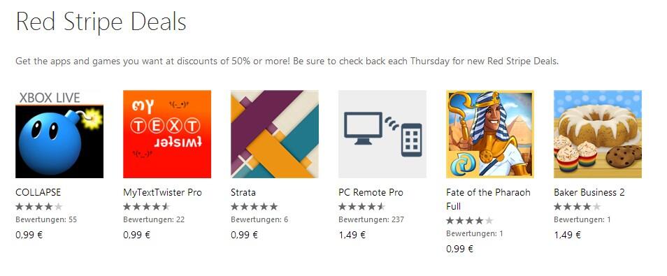 Red stripe deals windows phone