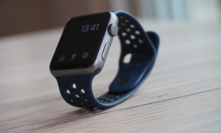 Apple Watch Nike Band Blau3