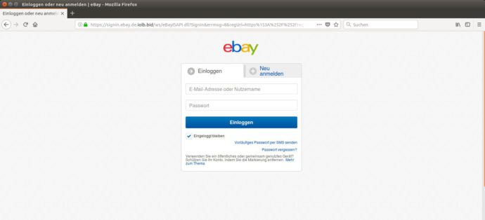 Ebay Fake