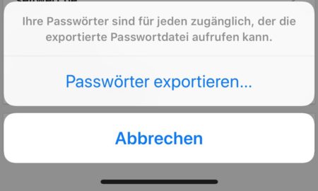 Chrome Passwort Export