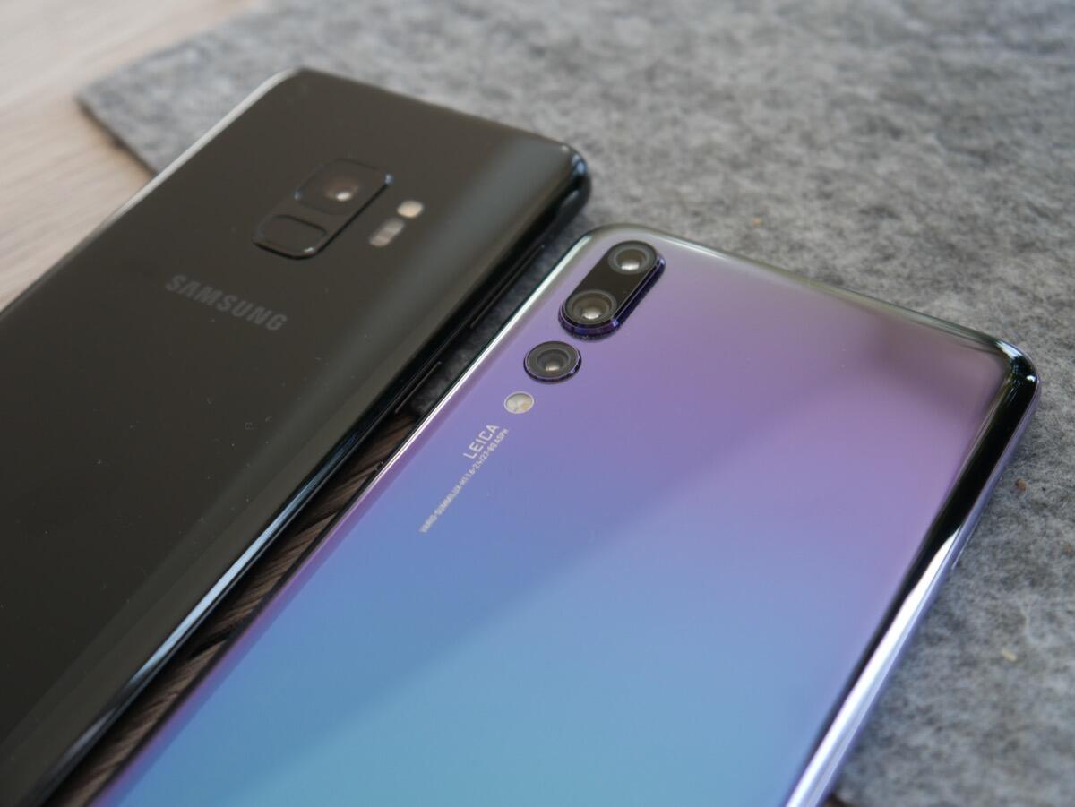 Huawei P20 Pro Samsung Galaxy S9 Vgl1