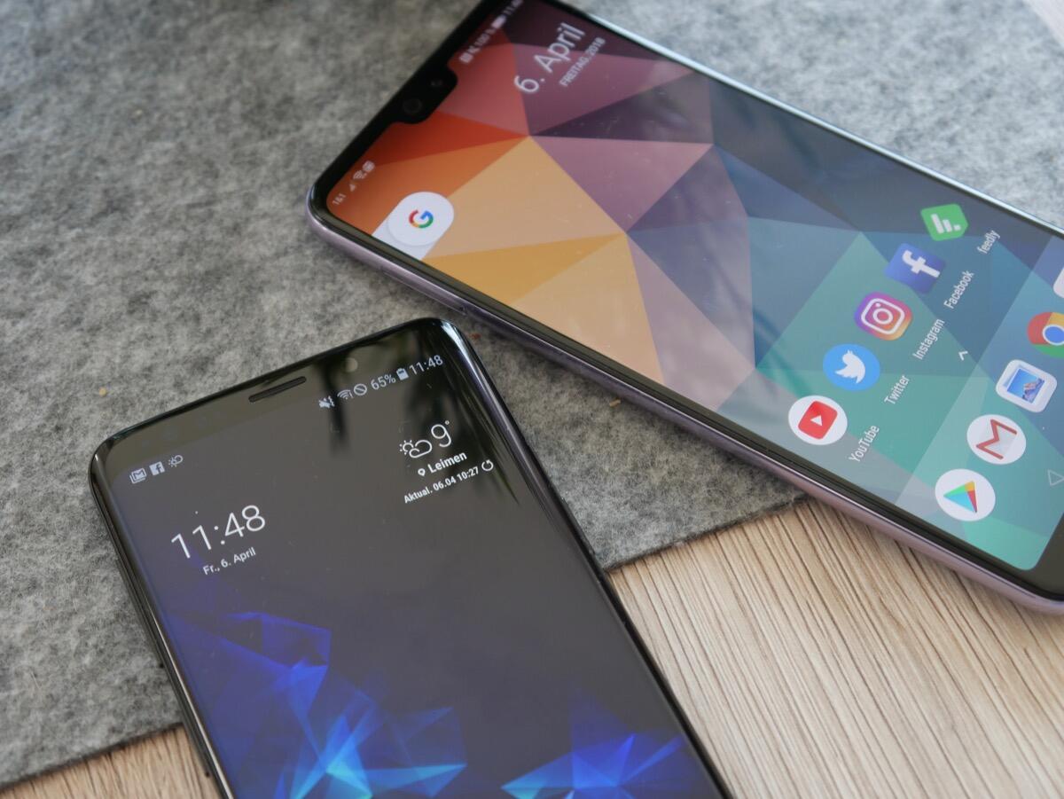 Huawei P20 Pro Samsung Galaxy S9 Vgl2