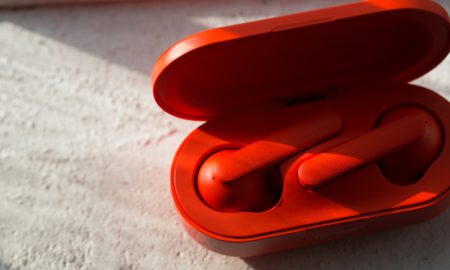 Red Ticpods With Case