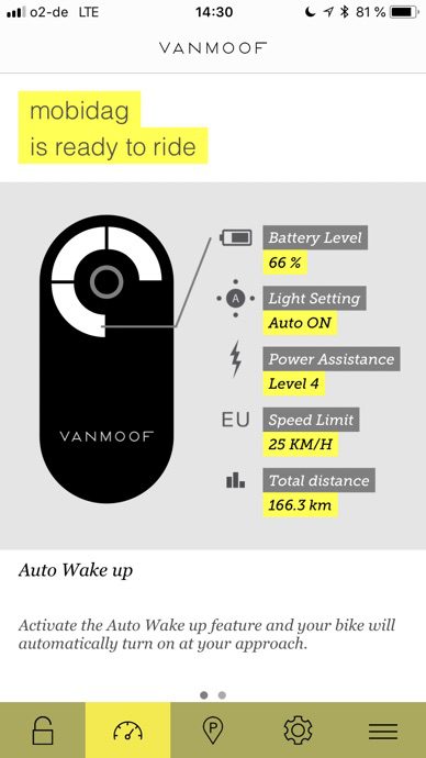 Vanmoof Electrified S App Screenshot 2
