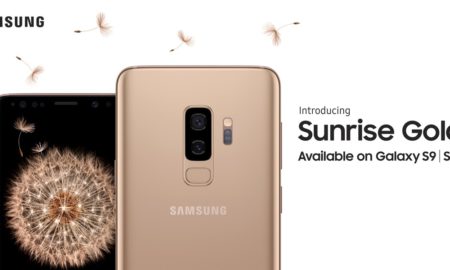 Samsung Galaxy S9 Sunrise Gold Header
