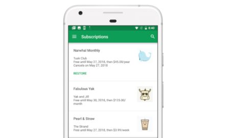 Google Play Store Abos Header