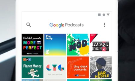 Google Podcasts Header