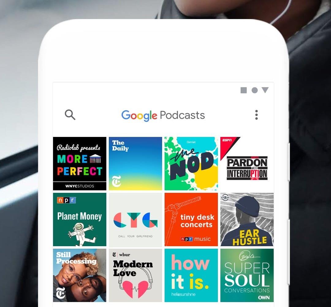 Google Podcasts Header