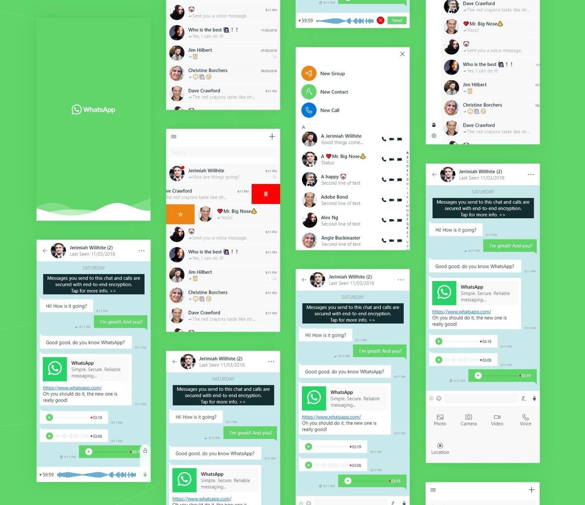 Whatsapp Uw App Konzept