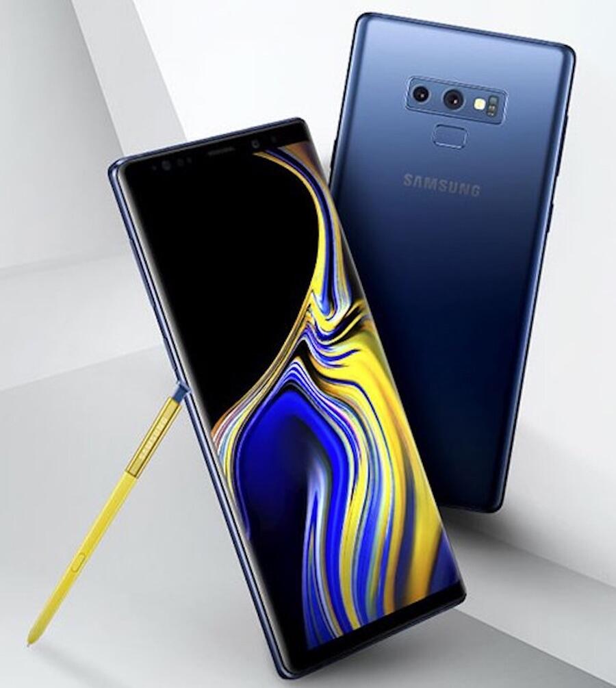 Samsung Galaxy Note 9 Gelb Blau
