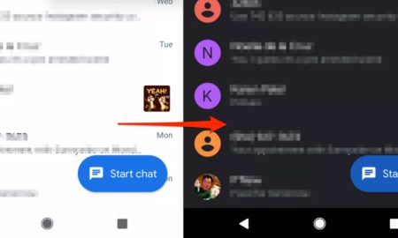 Android Messages Dark