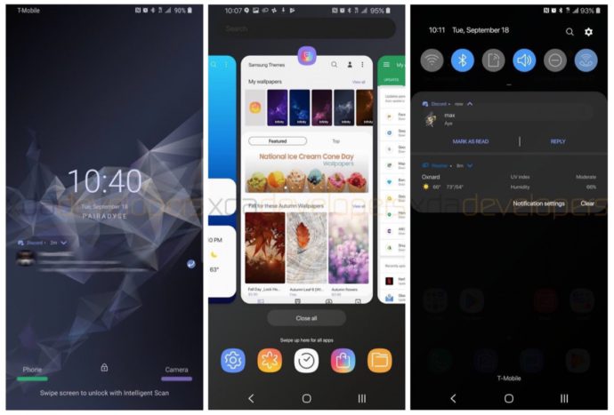 Samsung Galaxy S9 Android 9 Pie Screenshots