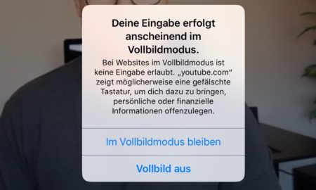 Ios 12 Warnung Tippen
