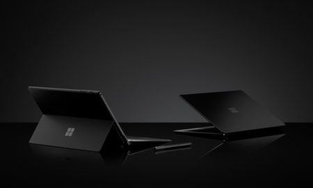 Microsoft Surface Schwarz Header