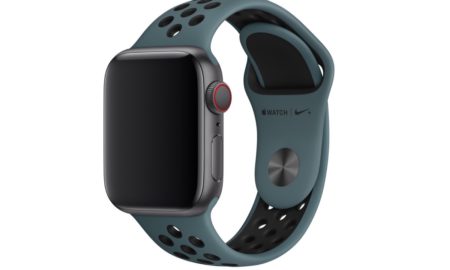 Apple Watch Celestial Teal:schwarz Nike Sportarmband