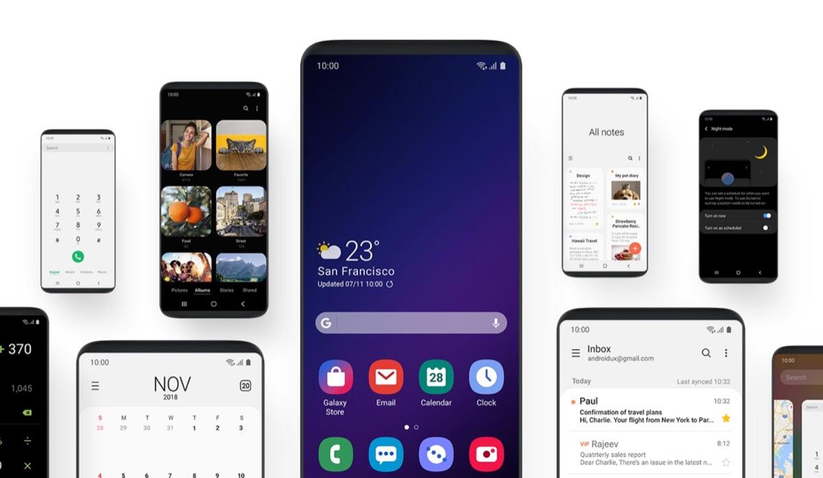 Samsung One Ui Android 9 Header
