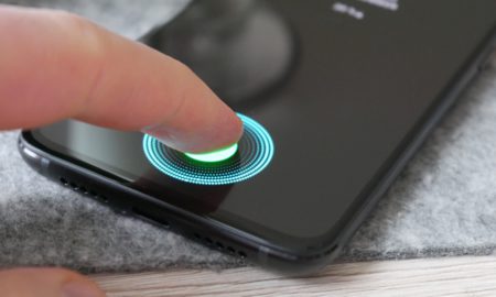 Fingerabdruck Sensor Display Header