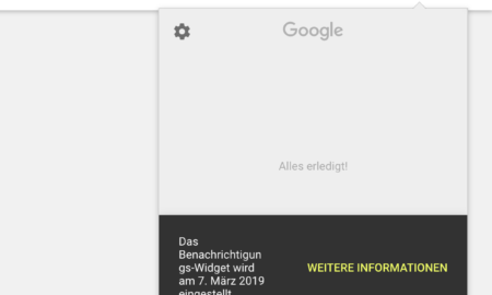 Google Benachrichtigungs Widget