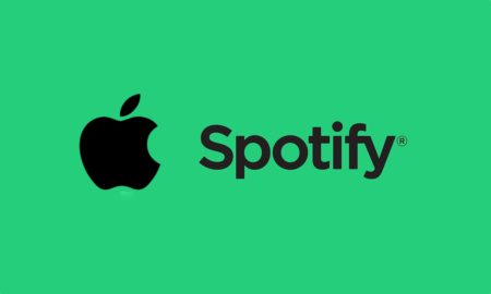 Apple Spotify Logo Header