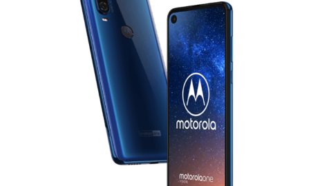 Motorola One Vision Leak Blau