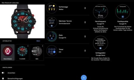 Wearos Tiles Kacheln Ansichten