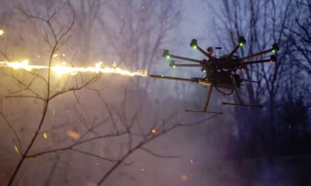Flamethrower Wasp Drone