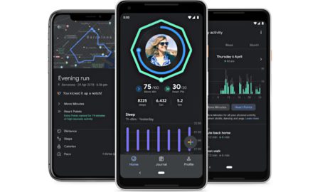 Google Fit Dark Header