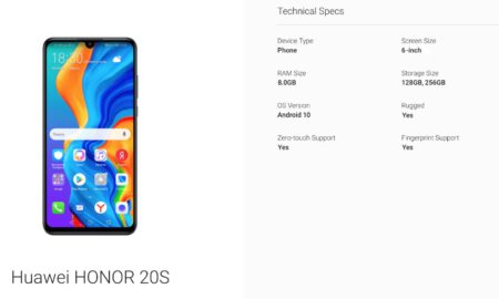 Honor 20s Leak