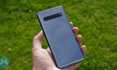 Rückseite des Galaxy S10 5G.