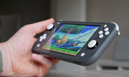 Nintendo Switch Lite Hand Header