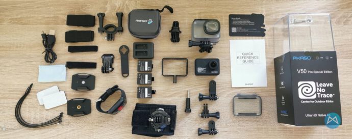 Akaso V50 Pro Actioncam Lieferumfang