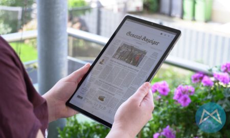 Samsung Galaxy Tab S6 Zeitung
