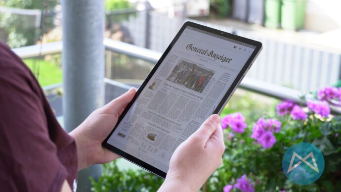 Samsung Galaxy Tab S6 Zeitung