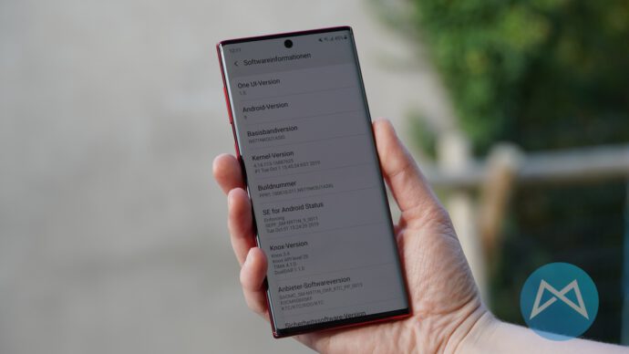 Samsung Note 10 5g Software Info