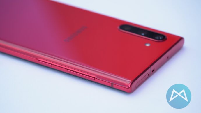Samsung Note 10 Aura Red Tasten
