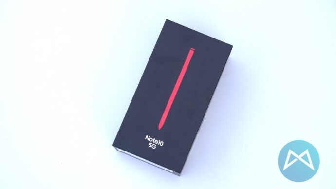 Samsung Note 10 Aura Red Verpackung