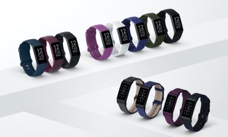 Product Laydown Photography For Fitbit Charge 4.
