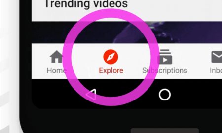 Google Youtube Explore Tab