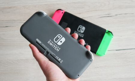Nintendo Switch Lite Hand Header