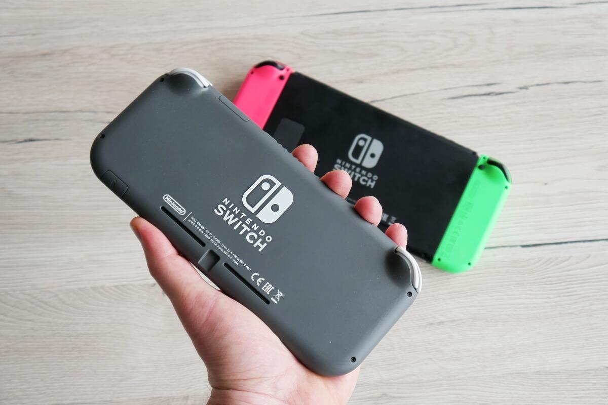 Nintendo Switch Lite Hand Header