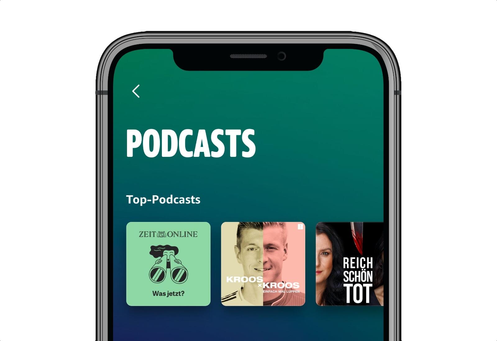 Amazon Music Podcasts Header