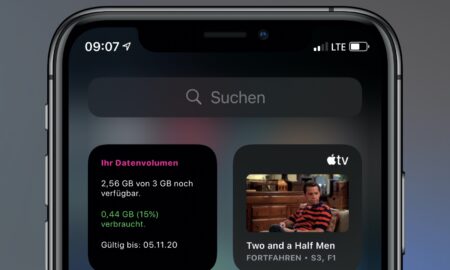 Telekom Datenverbauch Widget Neu